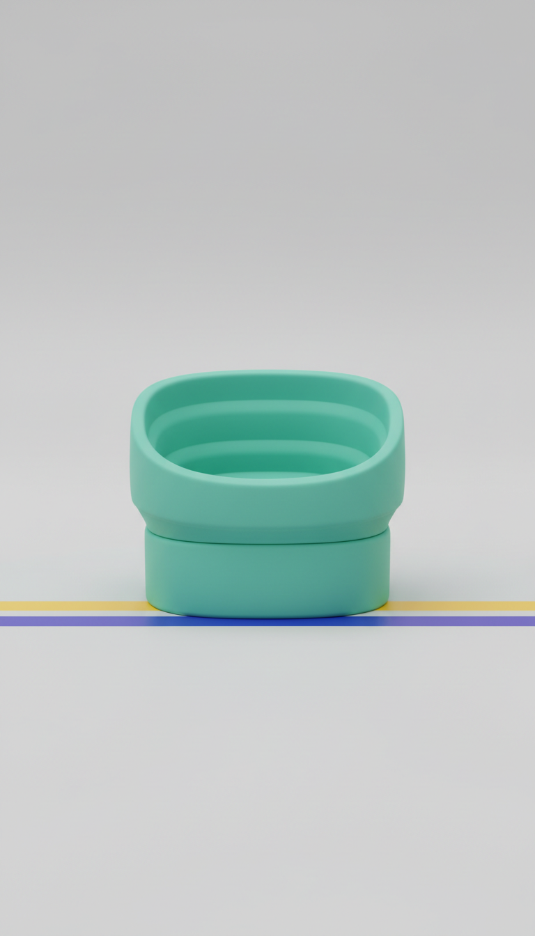 Silicone Travel Feeder in Fresh Mint