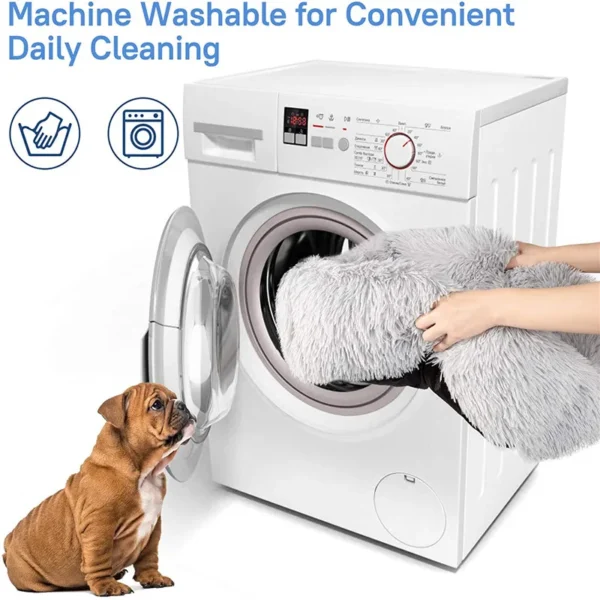 Luxury Dog Bed Square Dog Beds Long Plush Dog Mat Beds for Small Medium Large Dogs Supplies Pet Dog Calming Bed Washable Kennel - Image 3