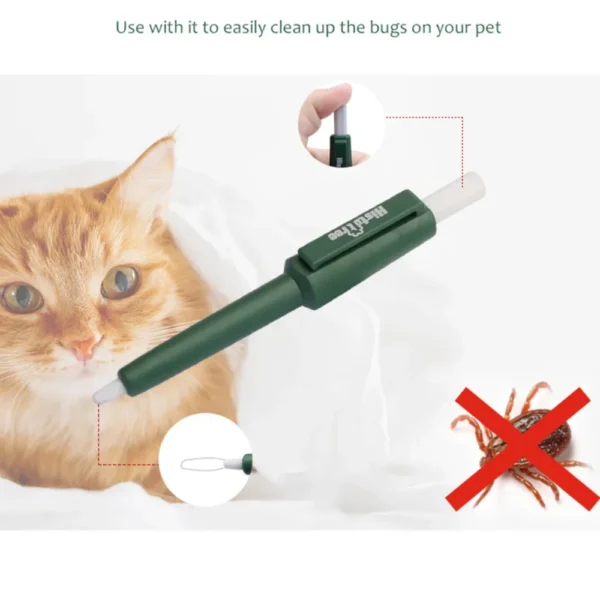 Pet Bug Catching Pen Dog Anti Ticks Fleas Tweezers Clip Remover Dog Cat Flea Removing Ticks Hair Grooming Tools Pet Supplies - Image 4