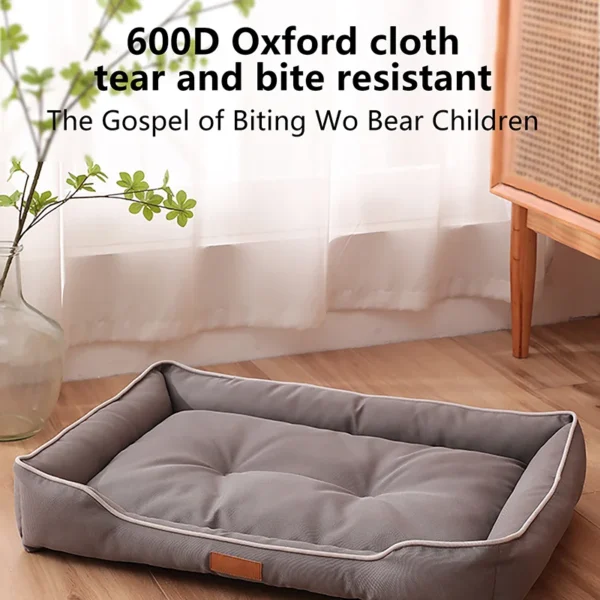 Waterproof Dog Bed 600D Oxford Pet Dogs Beds for All Seasons Thickened PP Cotton Filling Bite-resistant Pet Mat Dog Accessories - Image 2