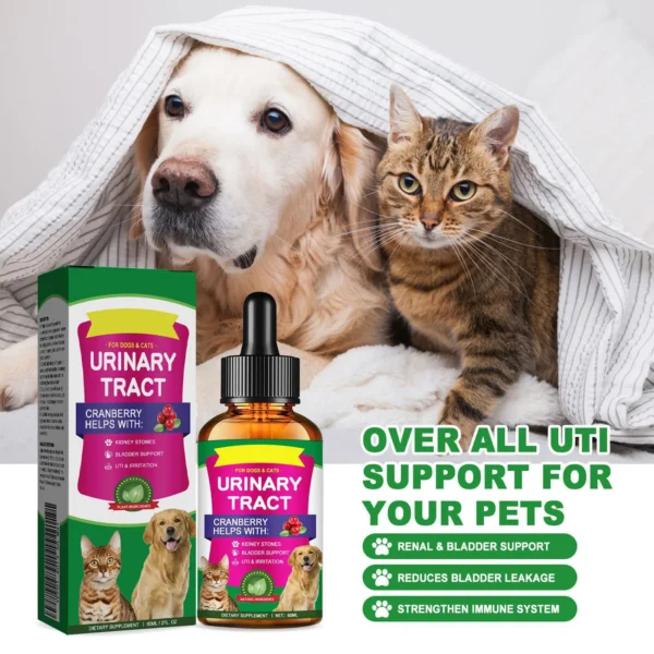Pet Care Drops specially formulated for cats and dogs To Ease Pain And Discomfort In Cats And Dogs, Pet Care Solution 60ml