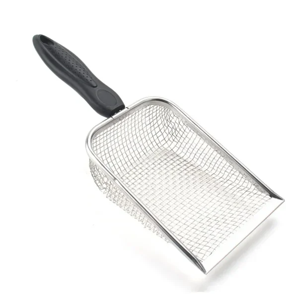 Pet Cat Waste Shovel Long Handle Stainless Steel Metal Shovel Litter Filter Garbage Sand Scoop Pet Cleaning Tool Cat Supplies - Image 5