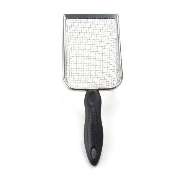 Pet Cat Waste Shovel Long Handle Stainless Steel Metal Shovel Litter Filter Garbage Sand Scoop Pet Cleaning Tool Cat Supplies - Image 2