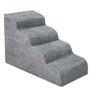 Hot Dog House Dog Stairs Pet 4 Steps Stairs for Small Dog Cat Pet Ramp Ladder Anti-slip Removable Dogs Bed Stairs Pet Supplies