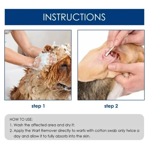 Pet Wart Remover for Dog Cleaning, Removing Granulation Warts, Removing Prickly Monkey Silk, Flat Warts, and Standing Clean - Image 4