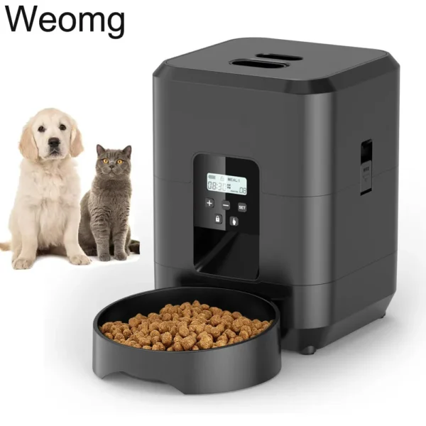 2L Pet Feeder Timing Smart Automatic Dog Pet Feeder For Cats Dog Button WIFI APP Intelligent Dry Food Dispenser Dog Bowl - Image 2