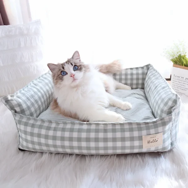 Bed For Dog Cats Puppy House Kennel For Indoor Dogs Small Medium Cat Pet Sofa Sleeping Bed Furniture Pet Supplies Accessories - Image 2