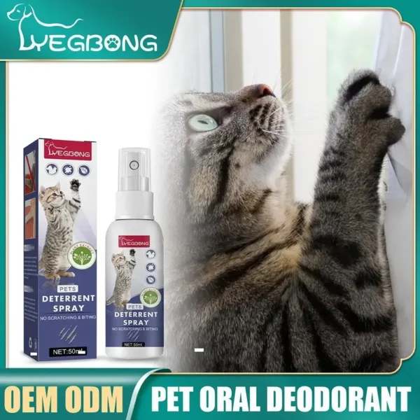 Cat Deterrent Spray Natural Scratching Cats Anti Scratch Spray No Stimulation Orange Fragrance Sofa Furniture Protectors - Image 4