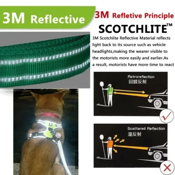 Reflective Adjustable Breathable Vest Chest Strap for Small Medium Large Dogs Pet Dog Harness Cat Puppy Collar Dog Accessoires - Image 5