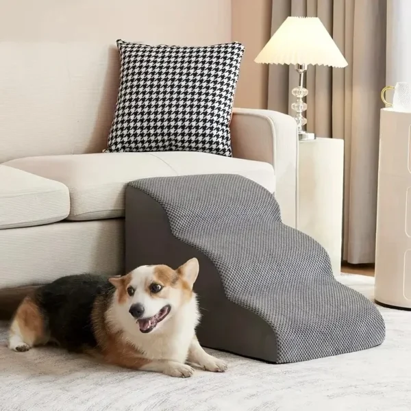 60 *33*30cm Pet Dog Ladder 3 Steps Stairs for Sofa Bed Cat Dog Stairs Ramp Washable Pet Supplies Puppy Ramp 5 Colors - Image 2