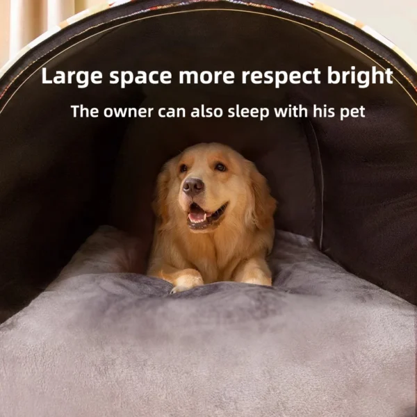 2024 New Dog Kennel Winter Warm Large Dog Oversized Dog House House Closed Winter Removable Golden Pet Four Seasons Use - Image 3