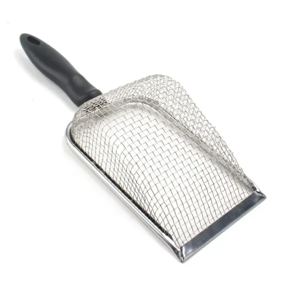 Pet Cat Waste Shovel Long Handle Stainless Steel Metal Shovel Litter Filter Garbage Sand Scoop Pet Cleaning Tool Cat Supplies - Image 4
