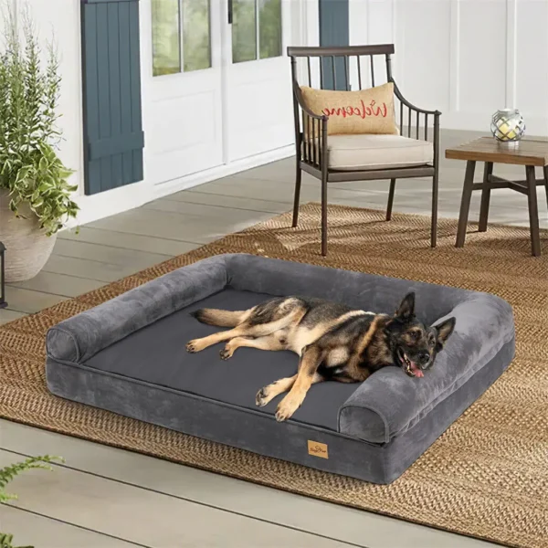 Dog Bed Extra Large Orthopedic Pet Mattress Couch Sleeping Bed Cushion with Removable Washable Cover Soft Sponge Foam - Image 2