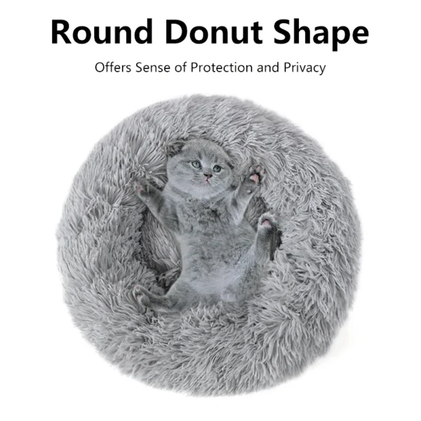 40-100cm Fluffy Pets Dogs Beds Large Round Dog Bed Super Warm Soft Cat House Plush Cat Nest Winter - Image 2