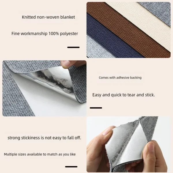 Self-Adhesive Carpet Cats Scratch Board Wall Anti Cat Scratch Sofa Diy Cats Scratch Board Sofa Protection Paws Sharpen Trimmable - Image 3
