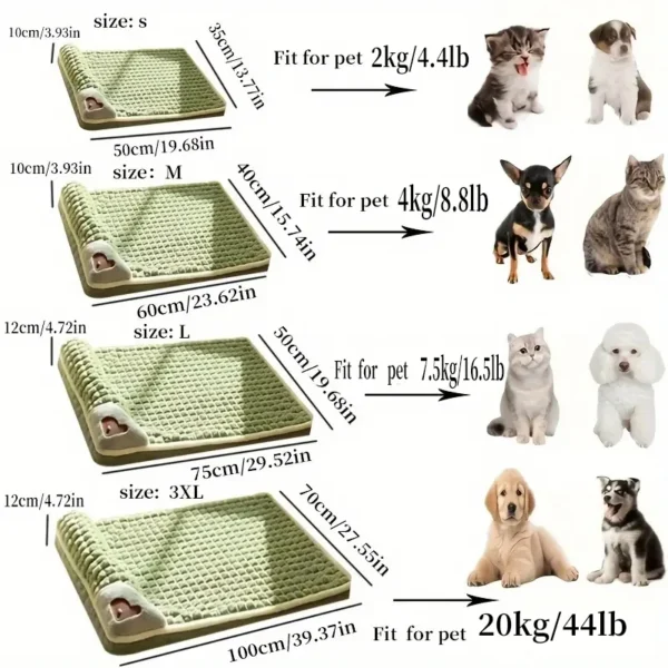 Cross-Border New Arrival Sleeping Dog Mat Winter Warm Removable Washable Kennel Mattress Pet Supplies Large Dog Dog Bed - Image 2