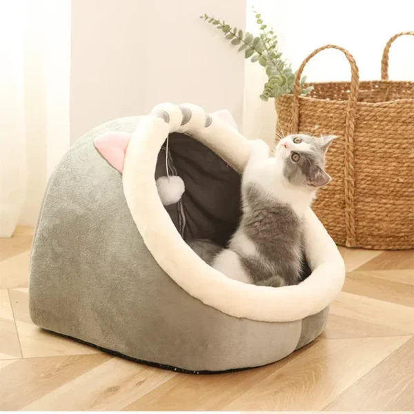 Cat Pad Bed Sweet Soft Warm Pet Basket Cozy Kitten Lounger Cushion Pet House Tent Small Dog Mat For Washable Cats winter Beds - Image 6