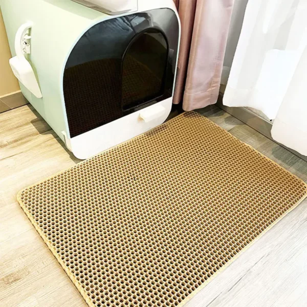 Pet Cat Litter Mat Waterproof Double Layer Cat Litter Trapping Pet Litter Box Mat Clean Pad Products For Cats Accessories - Image 6
