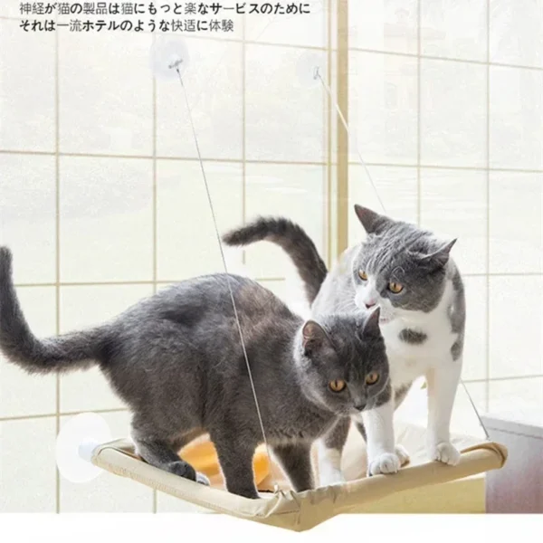 Hanging Cat Bed Pet Cat Hammock Aerial Cats Bed House Kitten Climbing Frame Sunny Window Seat Nest Bearing 20kg Pet Accessories - Image 5