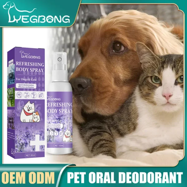 Deodorizing Perfume Remove Odor 50ml Lavender Oil Dog Deodorizer Spray Feces Cleaning Deodorant Pet Supplies for Dogs Cats