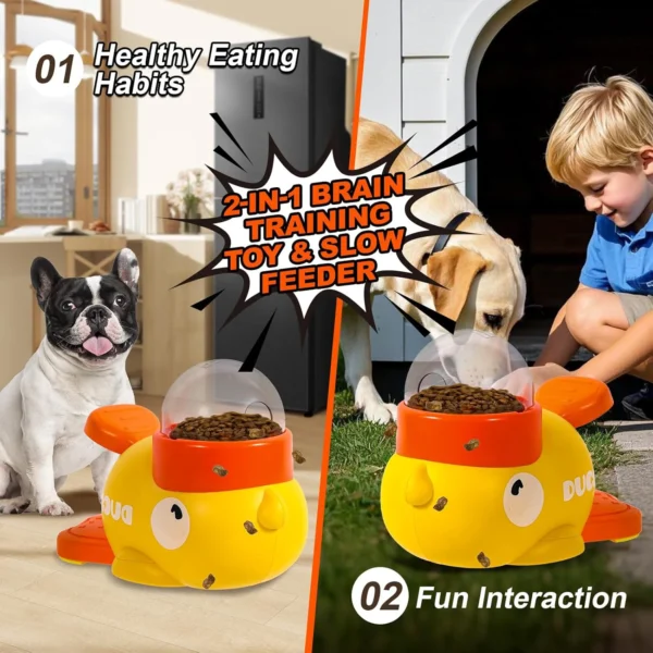 Pet Snack Feeder Dog Food Dispenser Automatic Feeder Puppy Cartoon Duck Design Used to Train Dogs Accessories Cats Cat Supplies - Image 5
