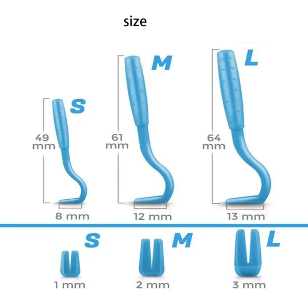 3Sets Flea Remover Hook Tick Remover Tweezer Tick Pull Pet Cat Dog Tick Clamp Accessaries Pet Mite Flea Extractor Dog Accessarie - Image 4