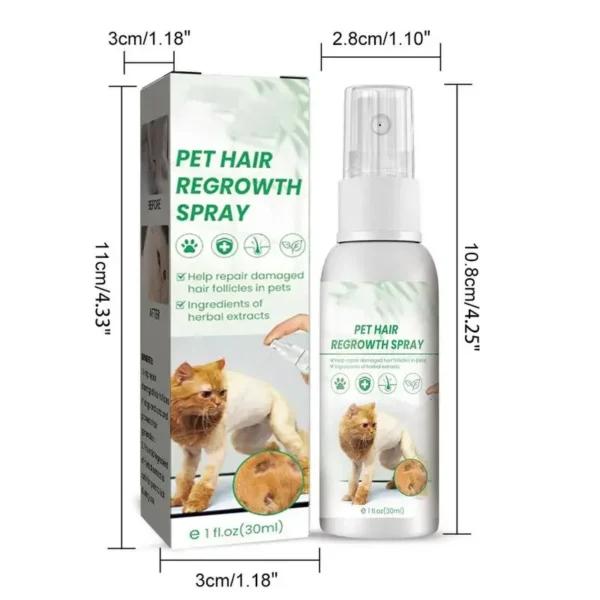 30ml Cat Detangler Spray for Matted Hair Pet Hair Regrowth Spray Cats Comforting Soothing Hair Conditioner Spray Pet Supplies - Image 6