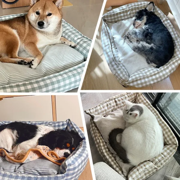Bed For Dog Cats Puppy House Kennel For Indoor Dogs Small Medium Cat Pet Sofa Sleeping Bed Furniture Pet Supplies Accessories - Image 5