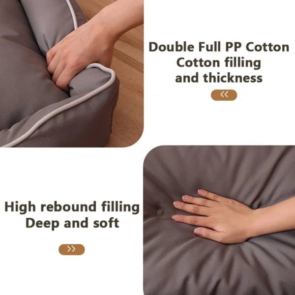 Waterproof Dog Bed 600D Oxford Pet Dogs Beds for All Seasons Thickened PP Cotton Filling Bite-resistant Pet Mat Dog Accessories - Image 5