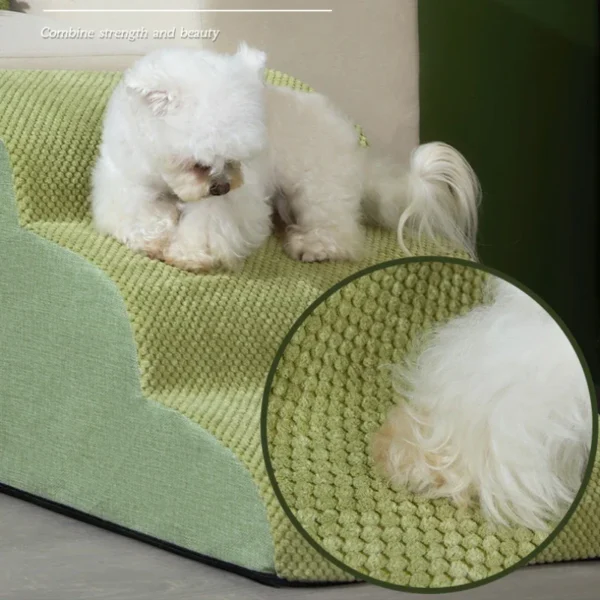 Dog 2/3 Step Stair Memory Foam Pets Sofa Stair Non Slip Removable Stair Dog Bed Ramp Ladder PetsSupplies Dogs Ramp Pet Stairs - Image 6
