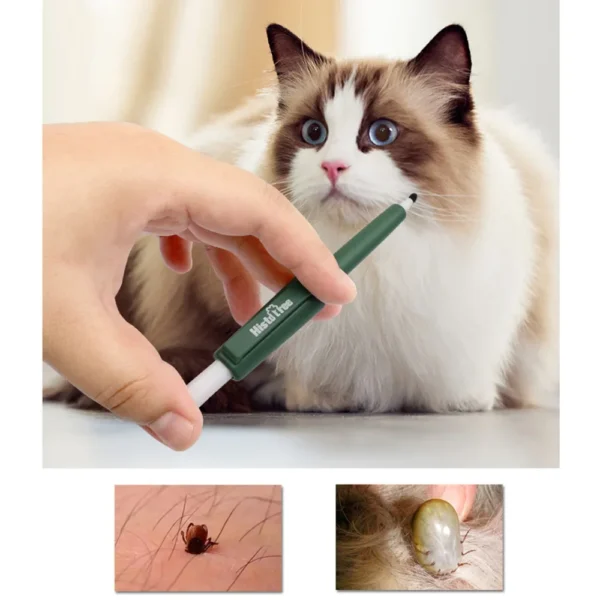 Pet Bug Catching Pen Dog Anti Ticks Fleas Tweezers Clip Remover Dog Cat Flea Removing Ticks Hair Grooming Tools Pet Supplies - Image 2