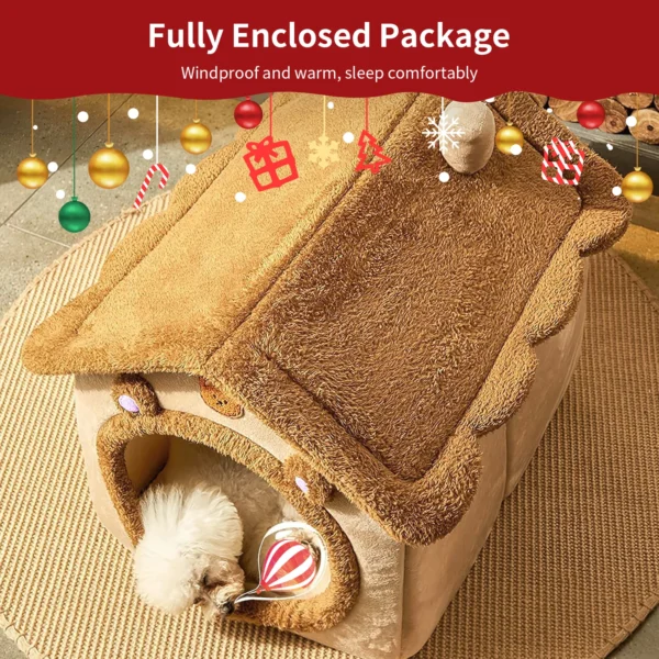 Pet Bed for Cats and Dogs - Cozy Indoor Pet Shelter with Soft Cushion, Stylish Design, Durable and Easy to Clean - Image 3