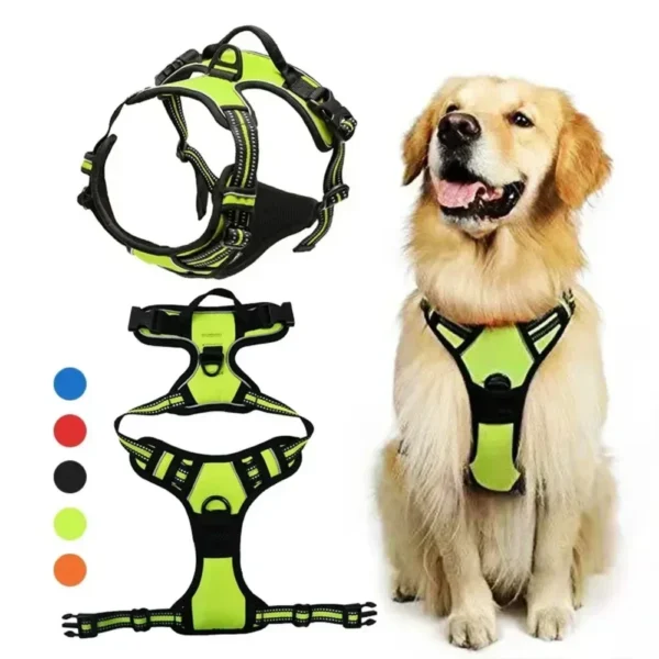 Reflective Adjustable Breathable Vest Chest Strap for Small Medium Large Dogs Pet Dog Harness Cat Puppy Collar Dog Accessoires - Image 2