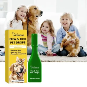 1ML Pet External Care Drops Dogs and Cats Anti Flea Drops Lice Remove Relieve External Tick Supplies Repellent Treatment Itching