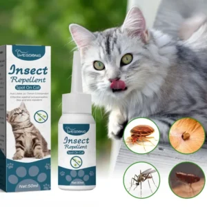 50ml Pet Anti Flea Tick Agent for Cats, Dogs, and Dogs. Extracorporeal Deworming Skin Cleaning Agent for Lice, Ticks, and Ticks