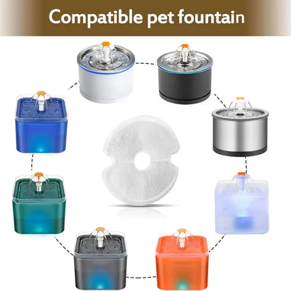 Pet Water Dispenser Filter Activated Carbon Multiple Filtration Replaced Filters 4/8 Packs For Cat Dog Pet Supplies - Image 2