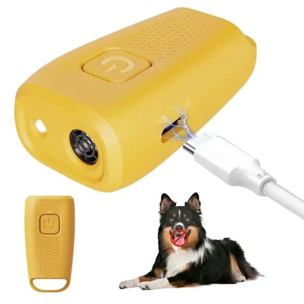 MINI ULTRSONIC DOG TRAINER Dog Repeller Ultrasonic Dog Repeller with LED Effective for Dogs Anti-barking Training Device - Image 6