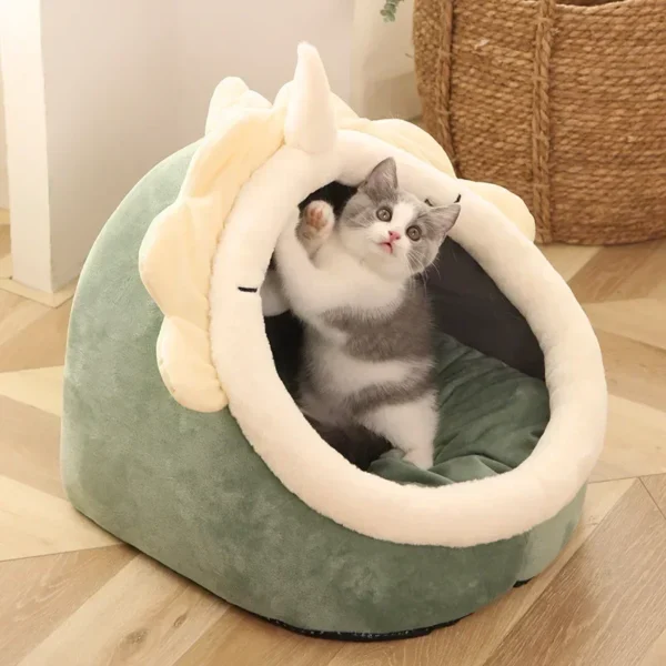 Cat Pad Bed Sweet Soft Warm Pet Basket Cozy Kitten Lounger Cushion Pet House Tent Small Dog Mat For Washable Cats winter Beds - Image 4